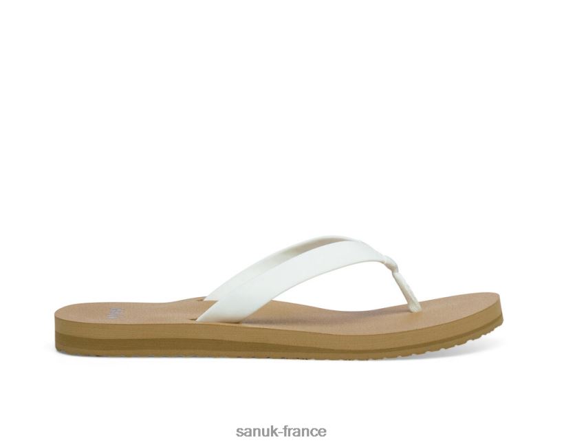 6V4JT056 blanc/beige Sanuk Ashland St blanc-bronzage