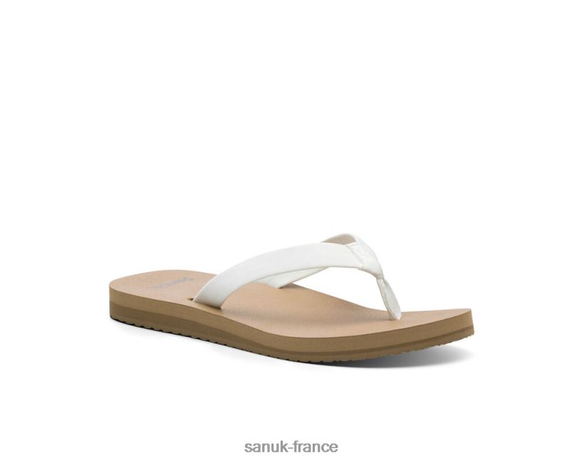 6V4JT056 blanc/beige Sanuk Ashland St blanc-bronzage