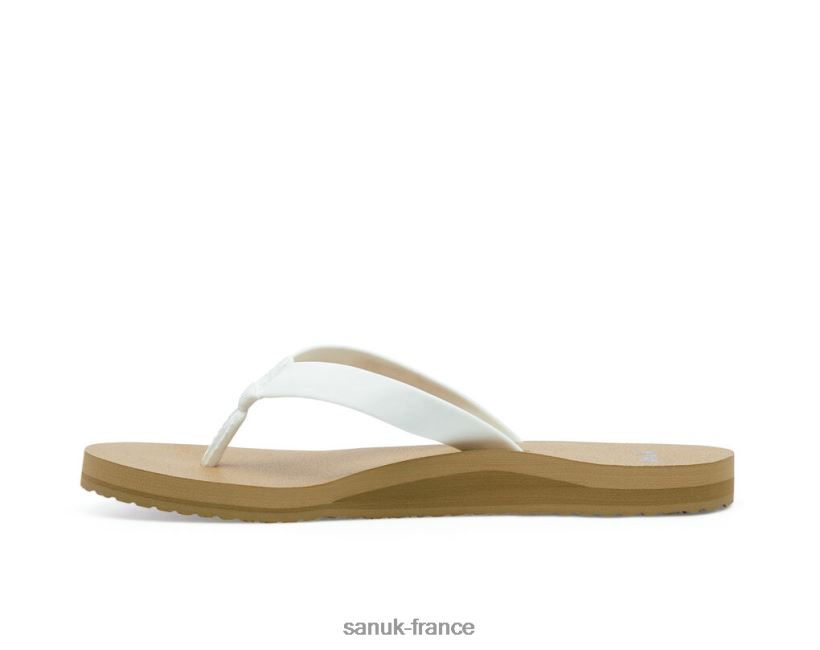 6V4JT056 blanc/beige Sanuk Ashland St blanc-bronzage