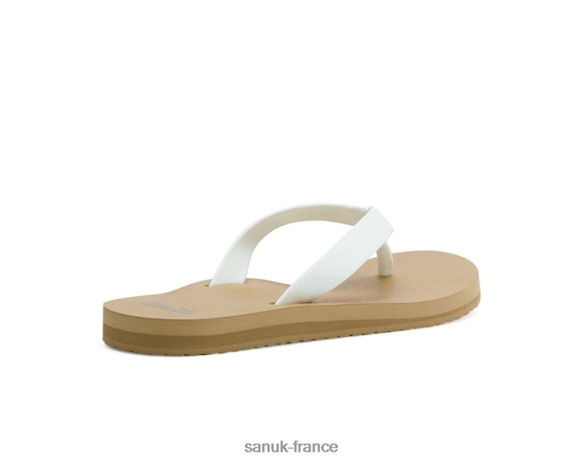 6V4JT056 blanc/beige Sanuk Ashland St blanc-bronzage