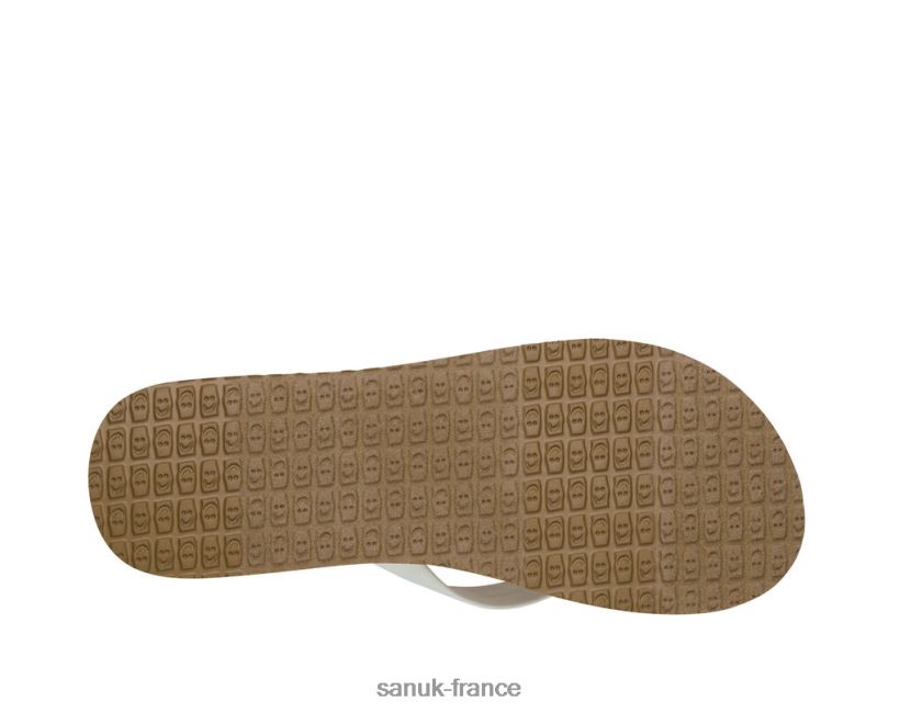 6V4JT056 blanc/beige Sanuk Ashland St blanc-bronzage