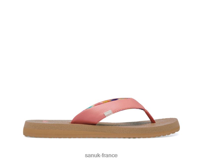 6V4JT061 corail brûlé Sanuk tapis de yoga
