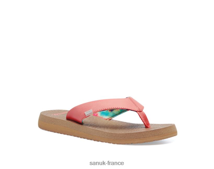 6V4JT061 corail brûlé Sanuk tapis de yoga