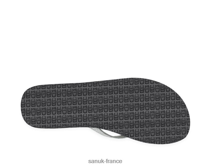 6V4JT063 éclat d'argent Sanuk la joie du yoga scintille