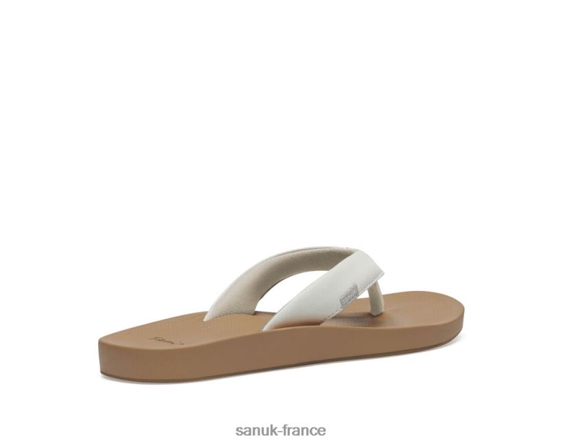 6V4JT067 blanc/beige Sanuk tapis de yoga cosmique (synthétique) blanc-beige