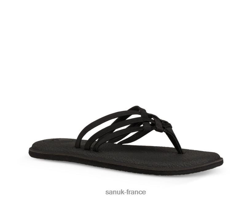6V4JT077 noir Sanuk yoga salé