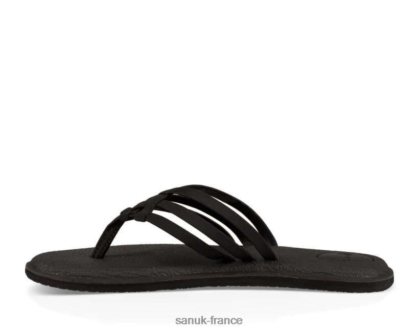6V4JT077 noir Sanuk yoga salé