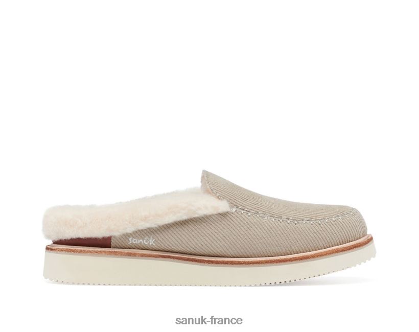 6V4JT0115 taupe Sanuk ambiance confortable pantoufle sm x reconnaissant mort