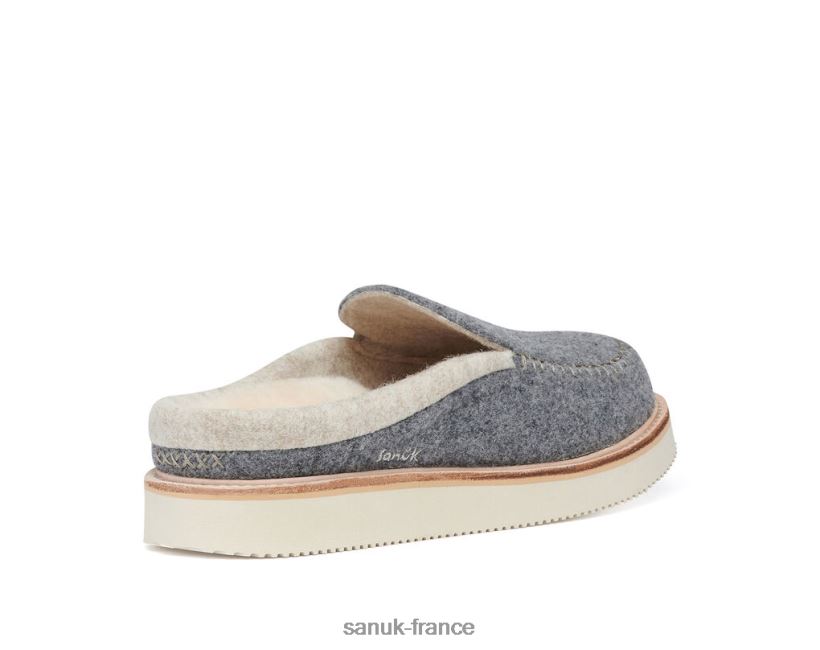 6V4JT0108 charbon Sanuk chausson cosy vibe sm laine