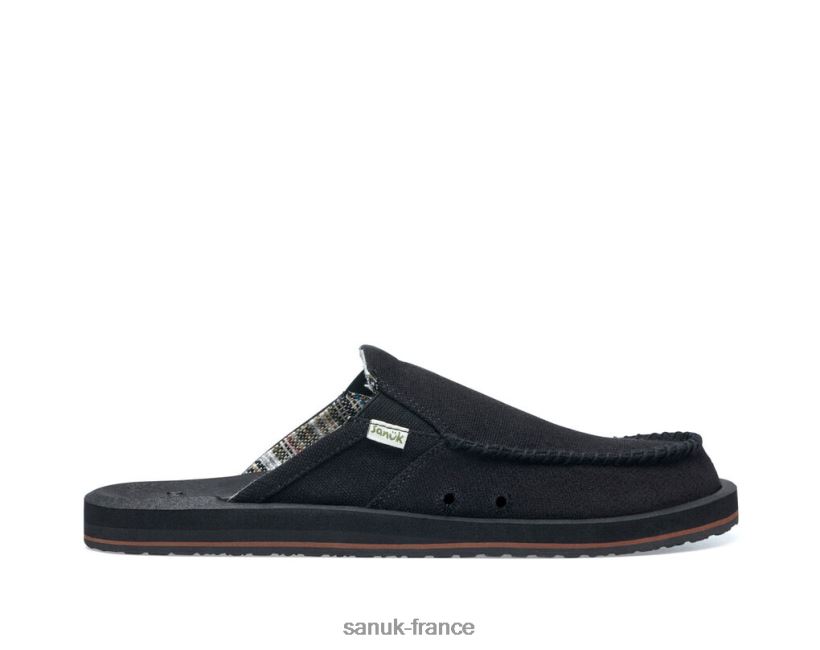 6V4JT0121 noir Sanuk tu as mon dos, st chanvre