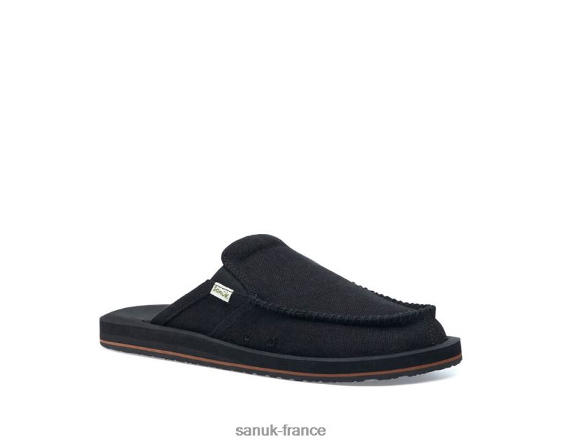6V4JT0121 noir Sanuk tu as mon dos, st chanvre