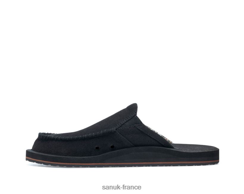 6V4JT0121 noir Sanuk tu as mon dos, st chanvre
