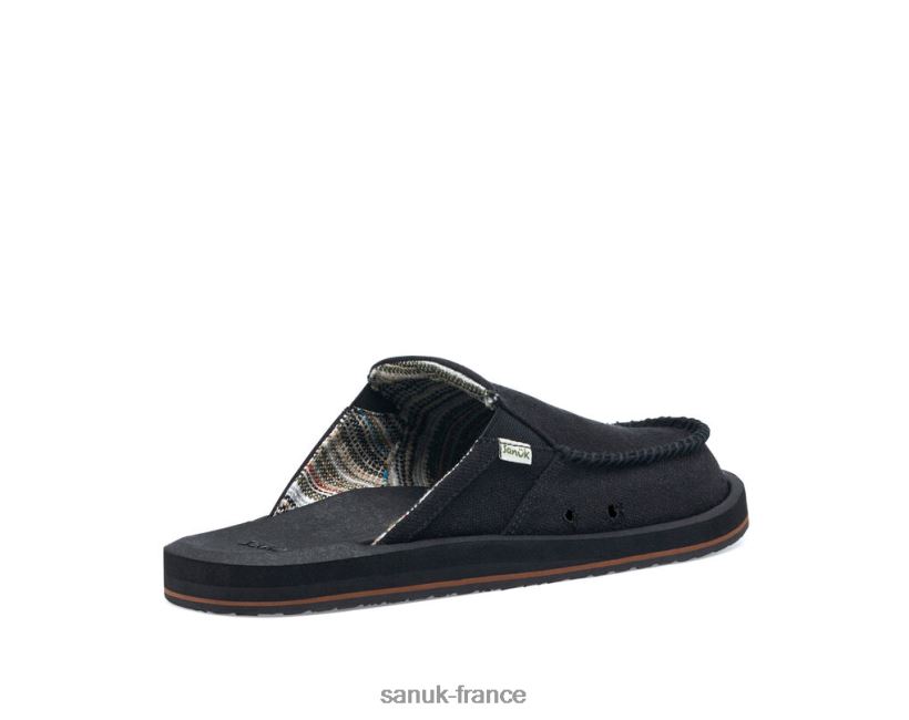 6V4JT0121 noir Sanuk tu as mon dos, st chanvre