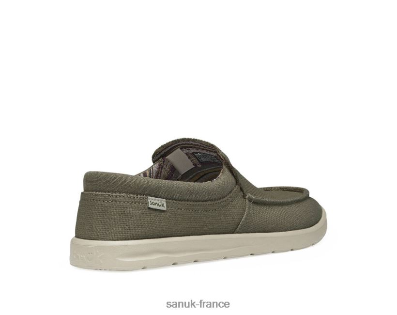 6V4JT0126 gris terre Sanuk salut frère chanvre léger