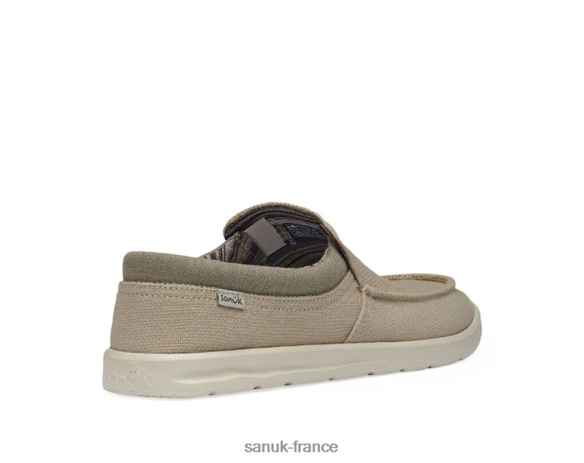 6V4JT0127 naturel Sanuk salut frère chanvre léger