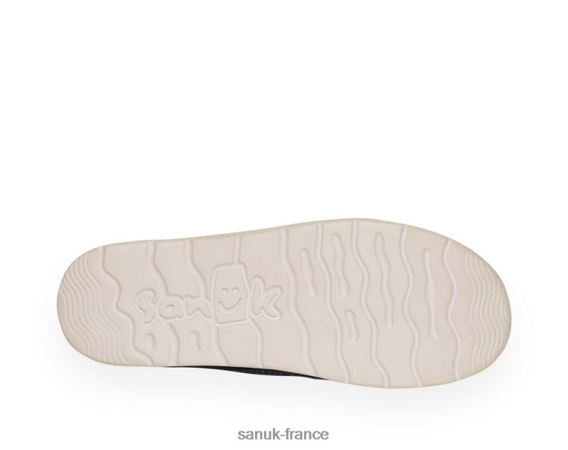 6V4JT0128 noir Sanuk salut frère chanvre léger