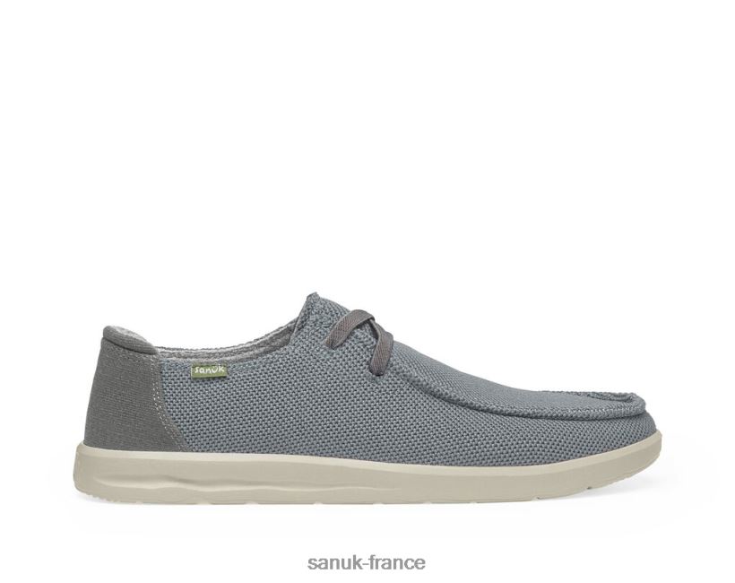 6V4JT0132 gris Sanuk maille shaka