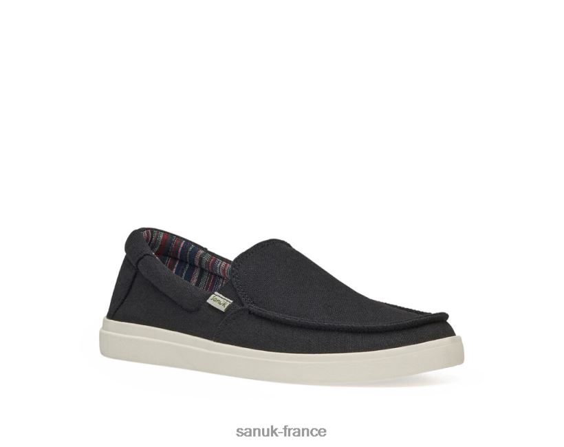 6V4JT0134 noir Sanuk touche 2 chanvre