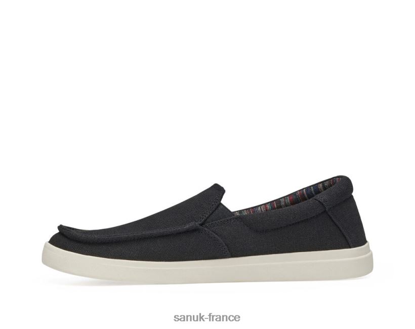 6V4JT0134 noir Sanuk touche 2 chanvre