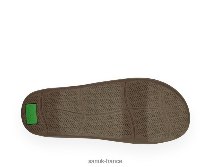 6V4JT0139 kaki vintage Sanuk maille de tripper vagabond