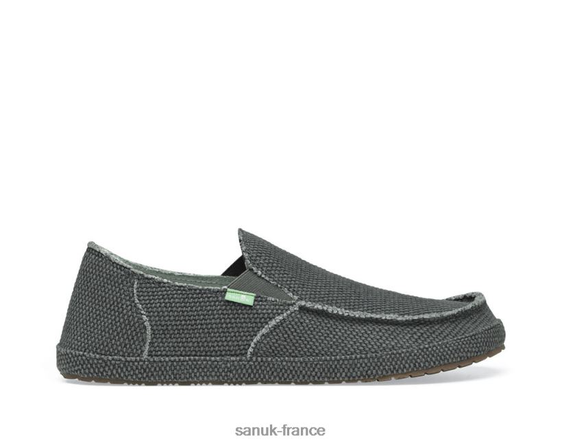 6V4JT0142 pirate noir Sanuk plus rond
