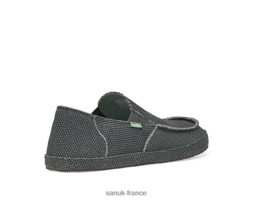 6V4JT0142 pirate noir Sanuk plus rond