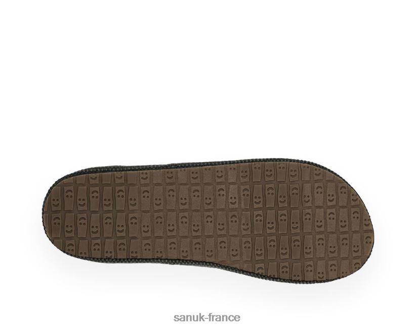 6V4JT0142 pirate noir Sanuk plus rond