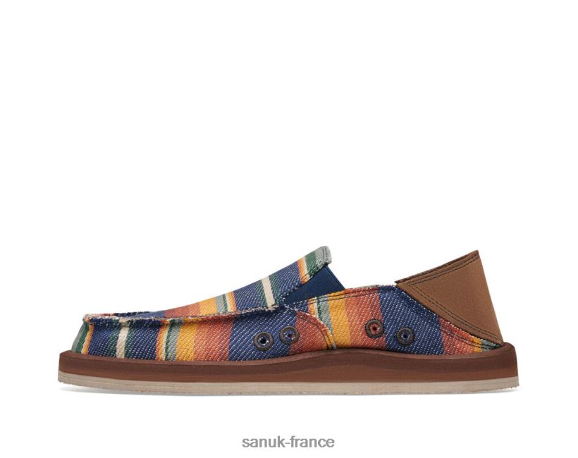 6V4JT0149 iris côtier Sanuk vagabond saint donny