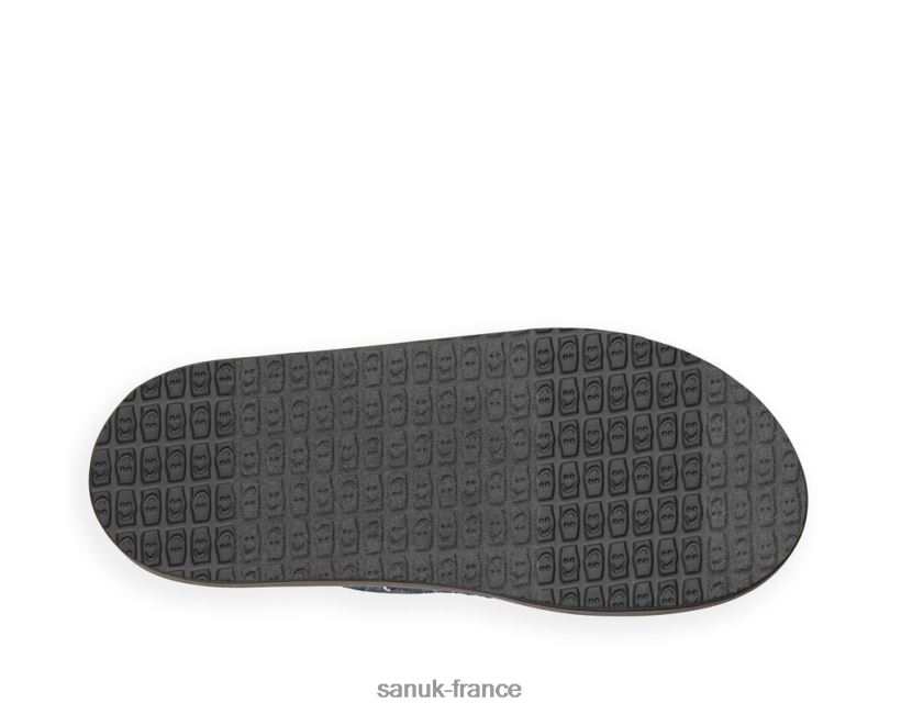 6V4JT0159 rayure indigo Sanuk vagabond st funk