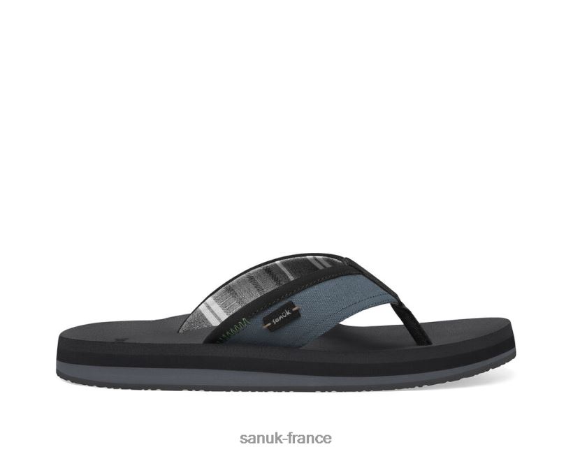 6V4JT0166 noir Sanuk grosse houle st plus