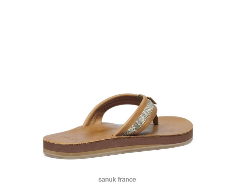 6V4JT0172 brun Sanuk macabre artesano st