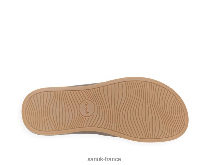 6V4JT0174 brun Sanuk tapis de yoga cosmique