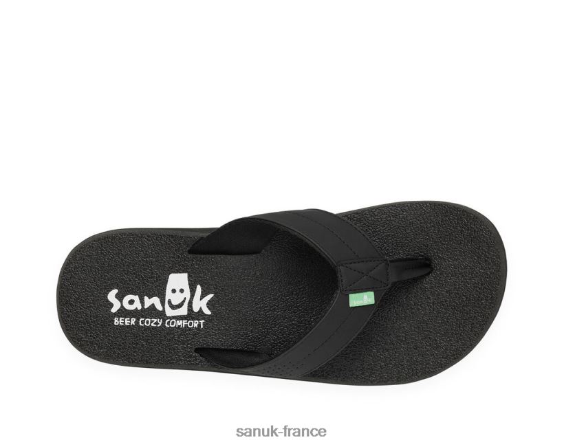 6V4JT0177 noir Sanuk dessous de verre confortable pour la bière