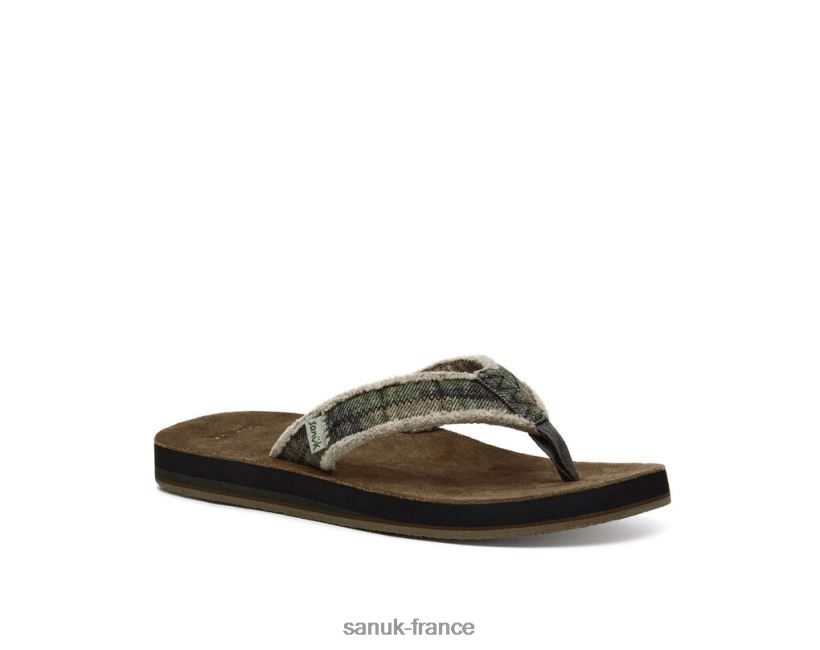 6V4JT0182 camouflage boisé Sanuk pas peur