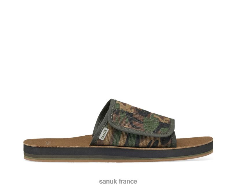 6V4JT0183 camouflage boisé Sanuk chanvre camouflage bixby