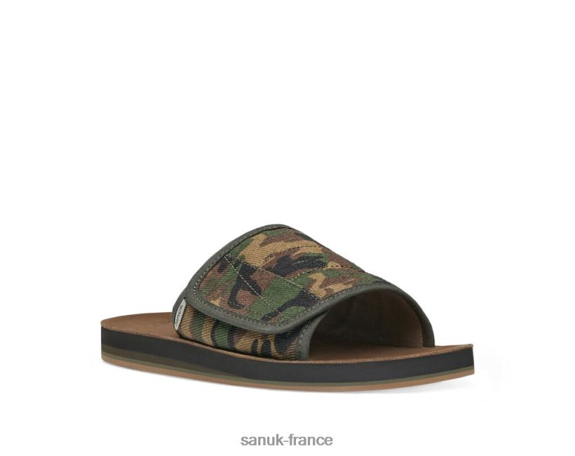 6V4JT0183 camouflage boisé Sanuk chanvre camouflage bixby