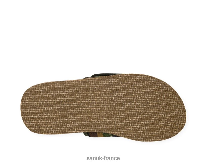 6V4JT0183 camouflage boisé Sanuk chanvre camouflage bixby