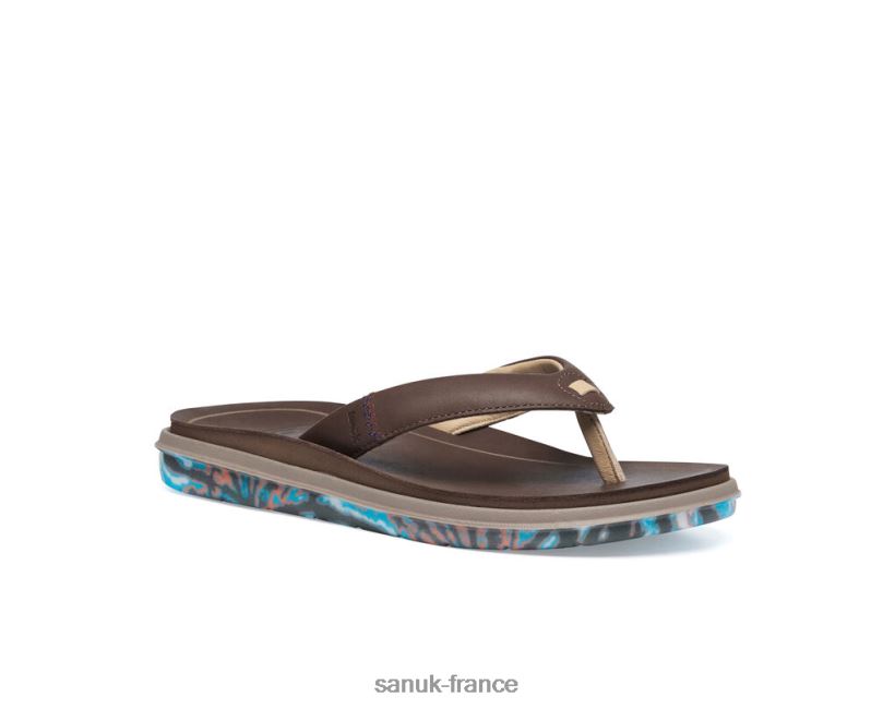 6V4JT0184 brun Sanuk Rippah sustainasole x reconnaissant mort