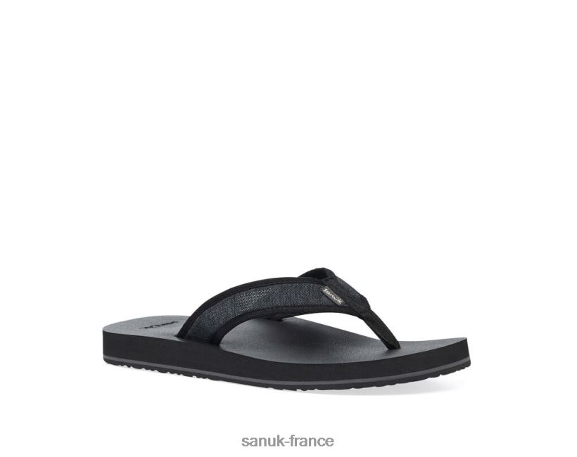 6V4JT0189 noir Sanuk maille ziggy