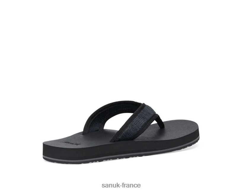 6V4JT0189 noir Sanuk maille ziggy