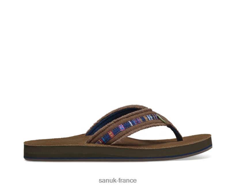 6V4JT0191 brun Sanuk j'ai tellement peur