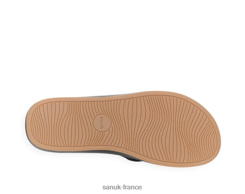 6V4JT0195 noir Sanuk tapis de yoga cosmique