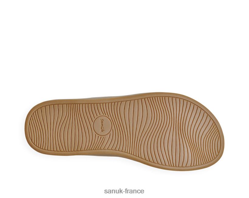 6V4JT0196 beige marine Sanuk tapis de yoga cosmique