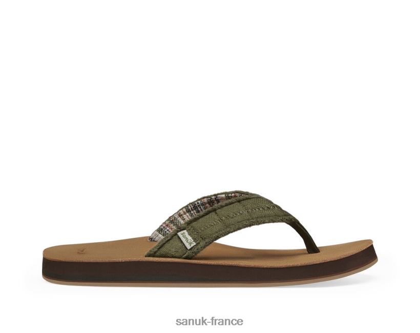 6V4JT0204 olive foncé Sanuk pas peur