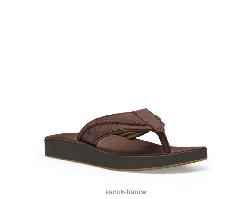 6V4JT0207 marron foncé Sanuk tapis de yoga cosmique lx