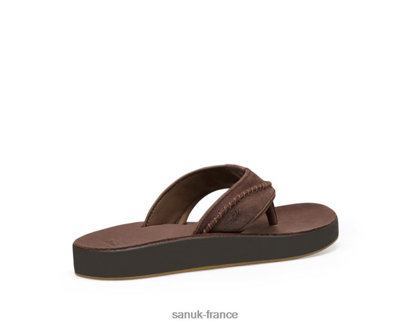 6V4JT0207 marron foncé Sanuk tapis de yoga cosmique lx