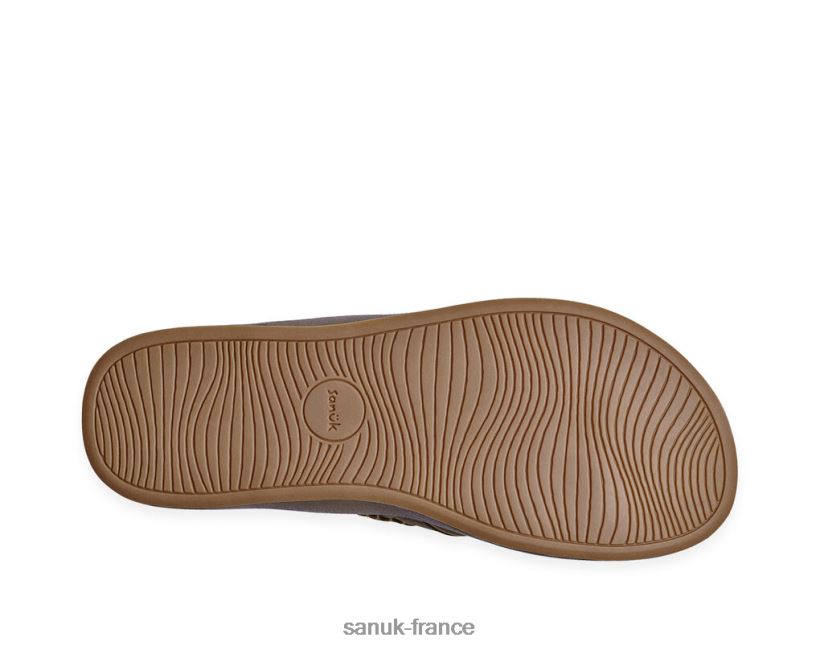 6V4JT0207 marron foncé Sanuk tapis de yoga cosmique lx
