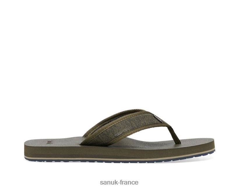 6V4JT0208 olive Sanuk maille ziggy