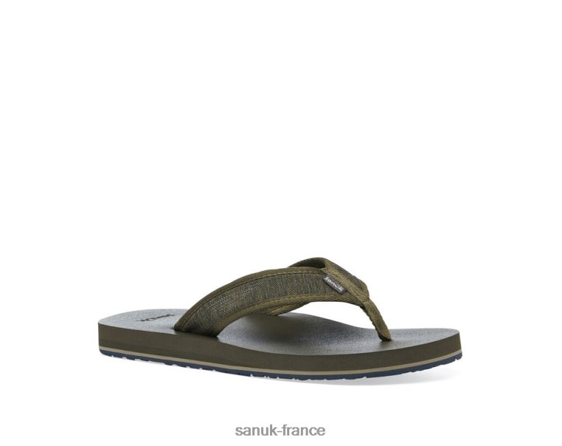 6V4JT0208 olive Sanuk maille ziggy