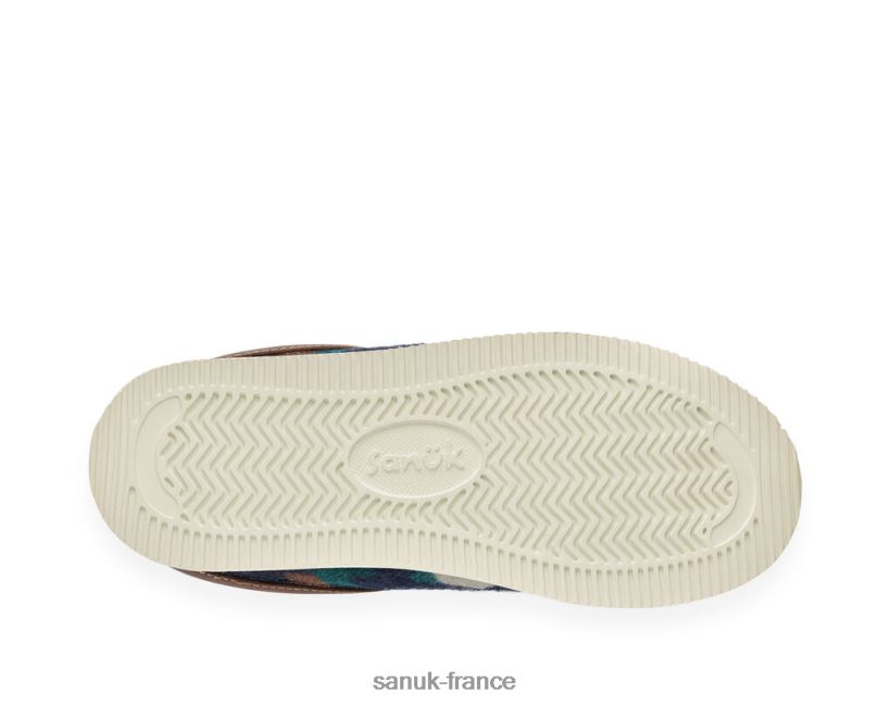 6V4JT0219 multi Sanuk confortable vibe pantoufle sm sud-ouest